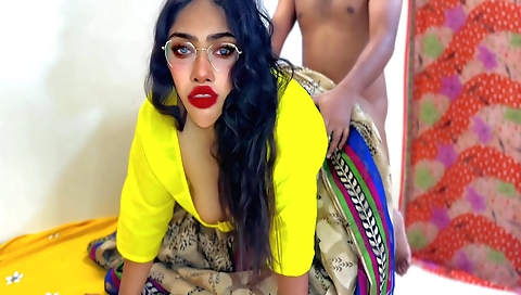 Hot stepfather fucks his virgin daughter in the living room