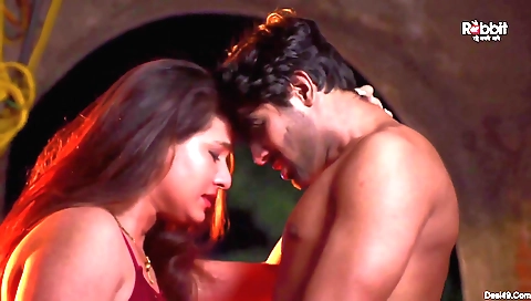 Horny bitch sucks dildo and spreads pussy to fuck his prick