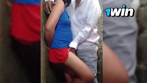 Indian girl is getting her pussy rubbed by a dude's dick