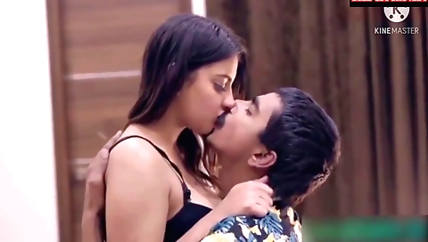 Indian girl with a sexy body is doing a sexy movie scene