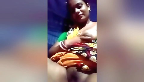 Hairy bhabhi shows her body and big boobs in this video