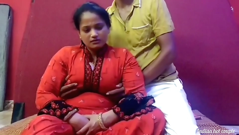 Busty Indian girl with big boobs fucks stepsister friend