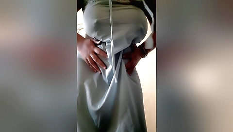 Indian Curvy Wife Doing Video Call For Her Husband