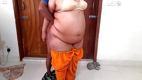 Busty step mom in india gets a blowjob from her step son