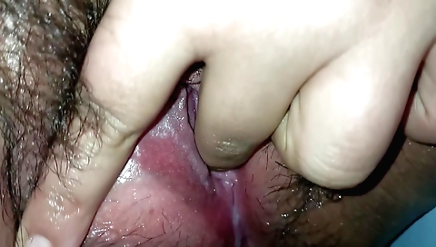 Busty Indian slut 18+ enjoys her pussy and her boyfriend's dick