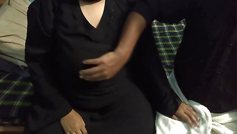 Indian brunette and bhabhi with big ass doing hard work